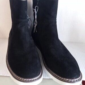 Callah Boots Pull On Zipper Size 11 Booties Black Memory Foam Universal Thread
